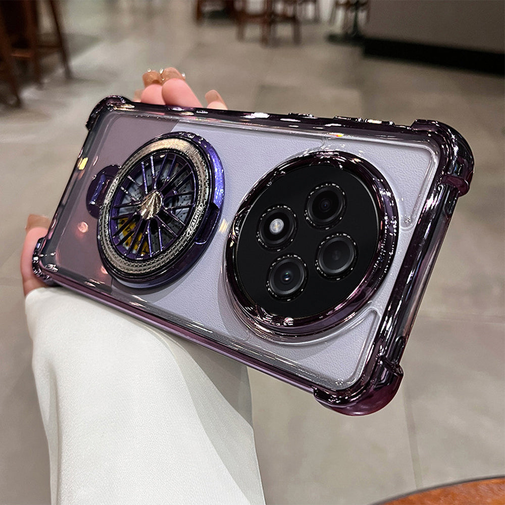 Oppo Reno12 F 5G Premium Stress Buster Wheel Rotating Shockproof Airbags Case