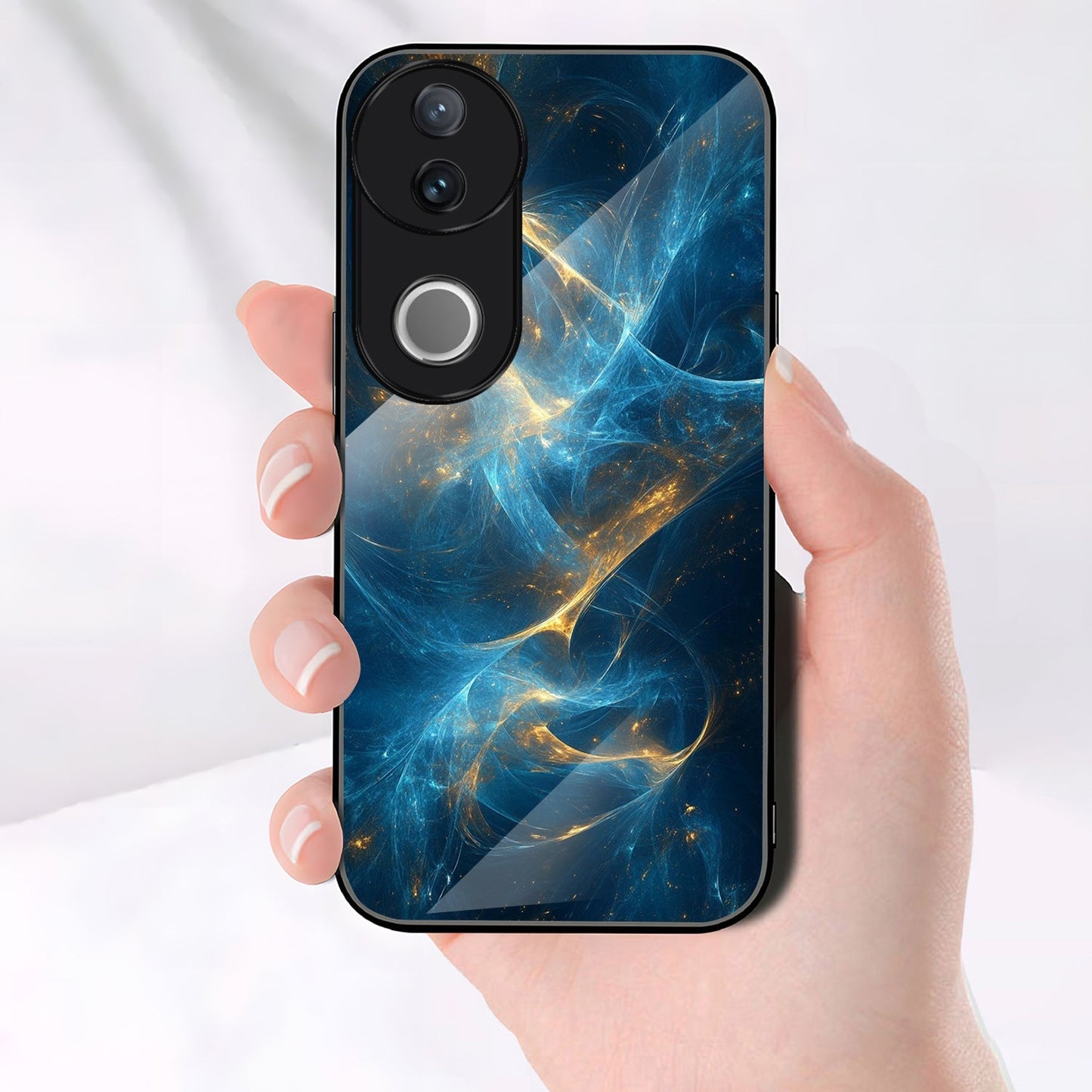 Vivo V50 5G Premium Acrylic Shockproof Glass Back Case (Infinity Case)