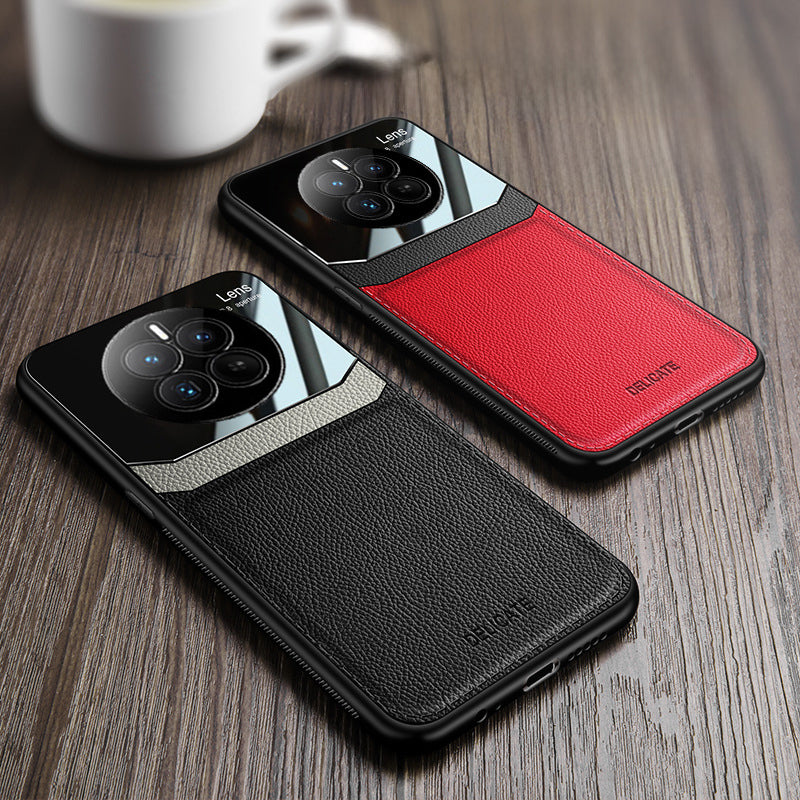 Realme 12 Pro+ Premium Leather Lens Protective Case