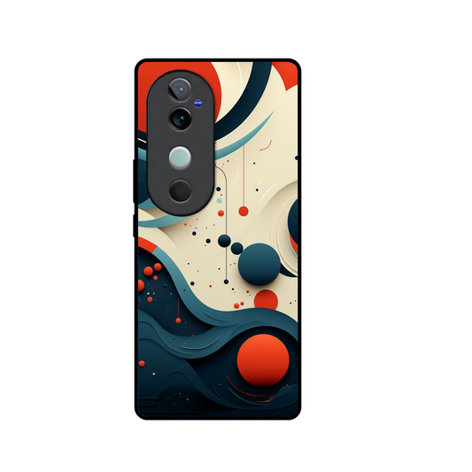 Vivo V40 Pro Luxury UV Printed Anti-Scratch Glass Back Phone Case (Splash)