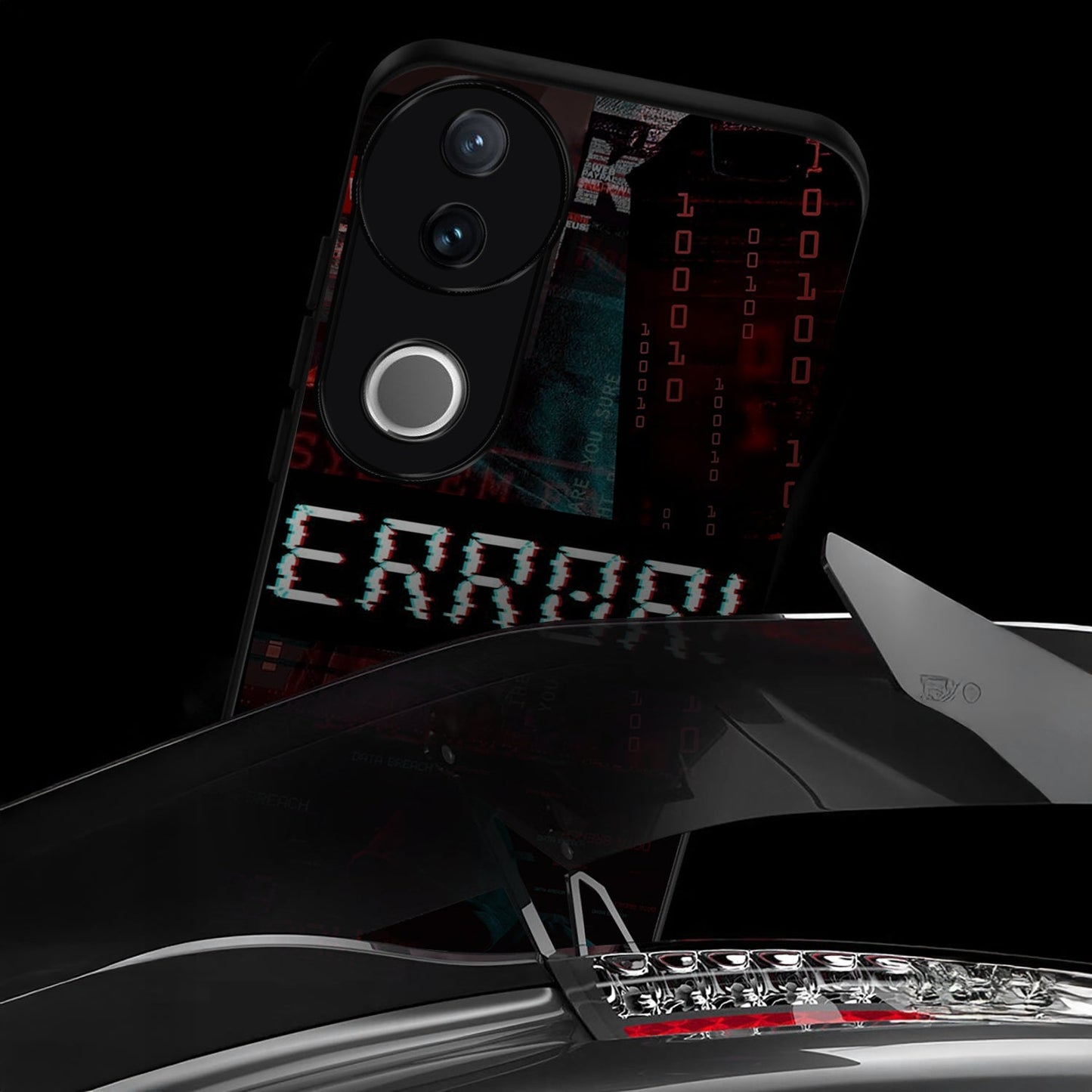 Vivo V50 5G Premium Acrylic Shockproof Glass Back Case (Digital Breakdown)