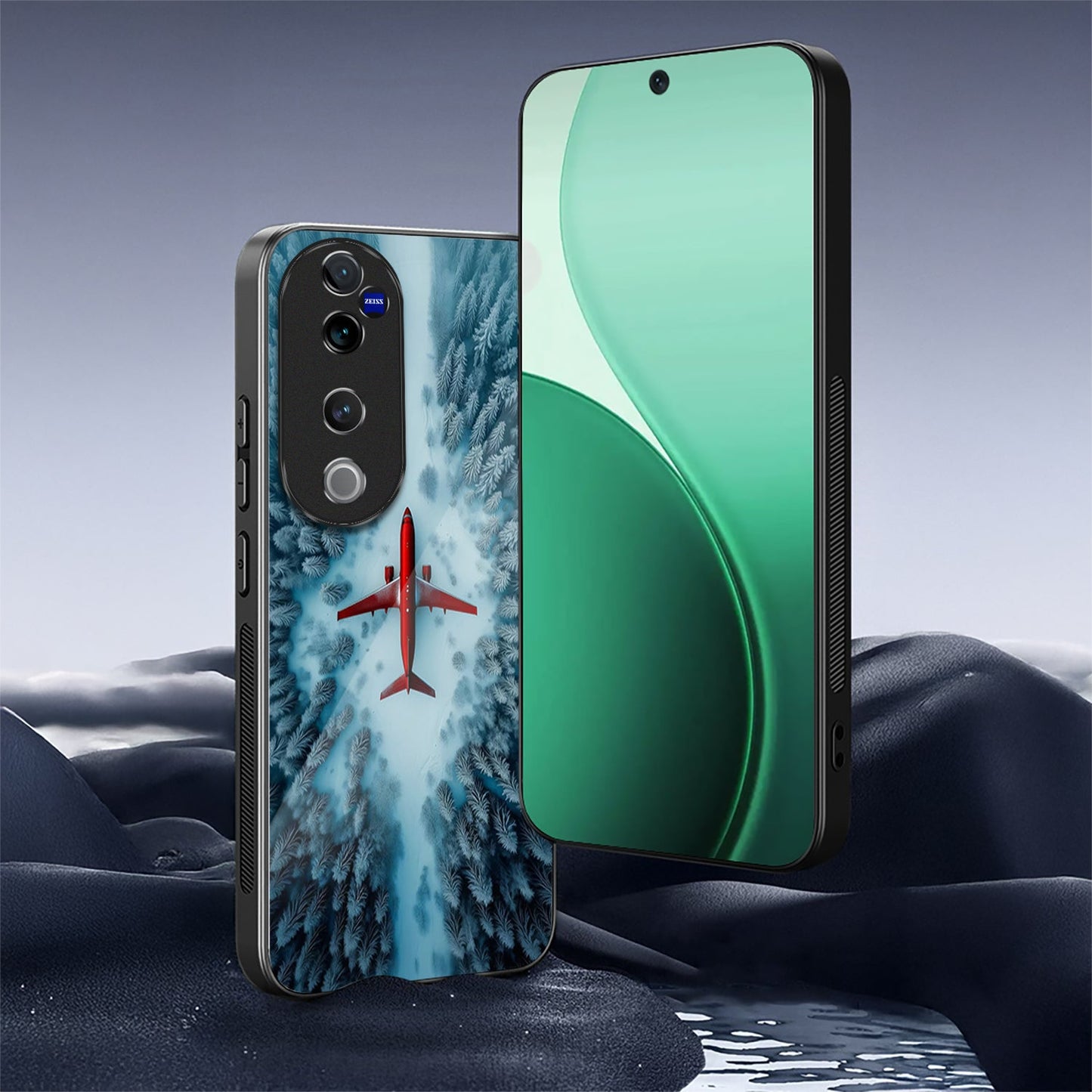 Vivo V40 Pro 5G Premium Acrylic Shockproof Glass Back Case (FrostFlight)