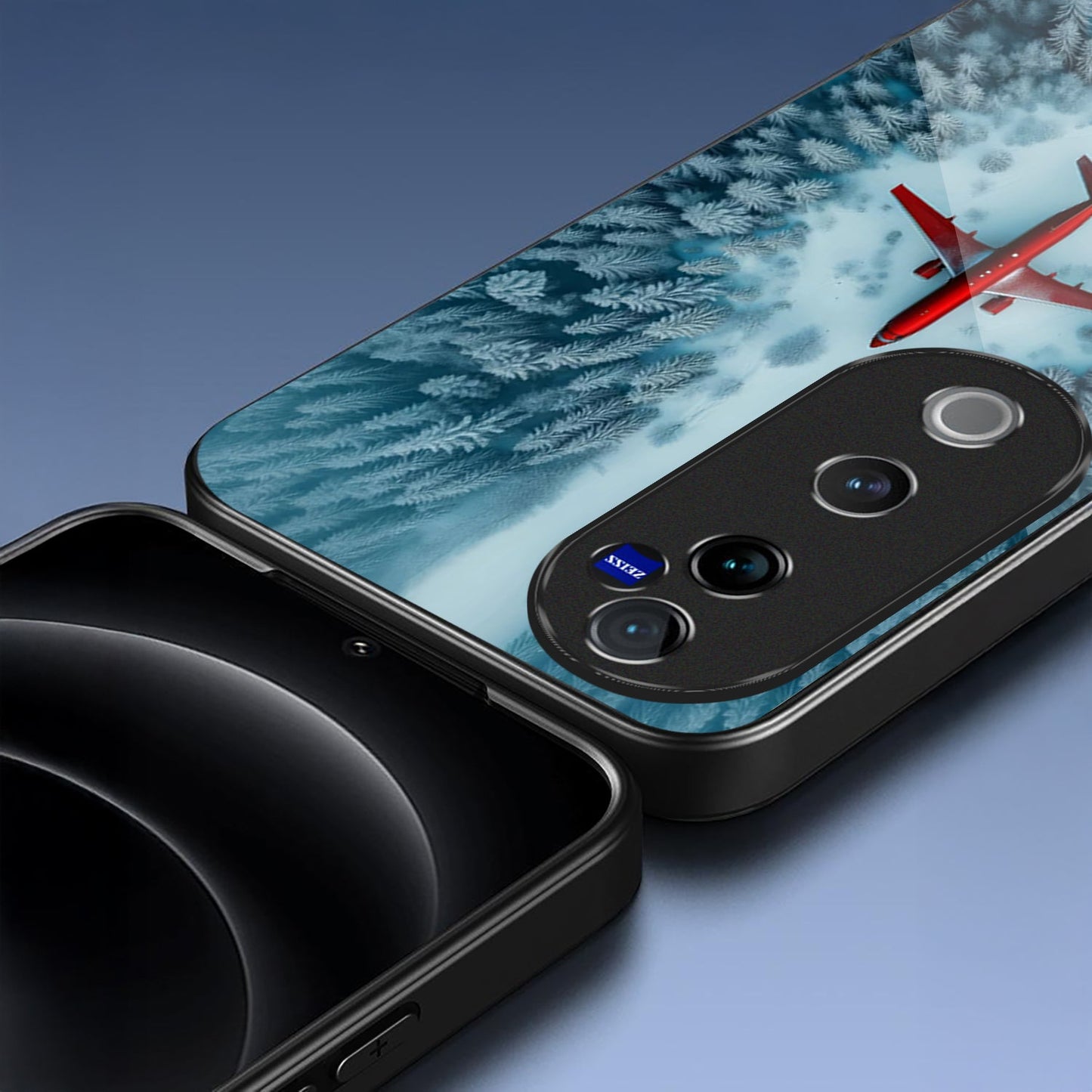 Vivo V40 Pro 5G Premium Acrylic Shockproof Glass Back Case (FrostFlight)