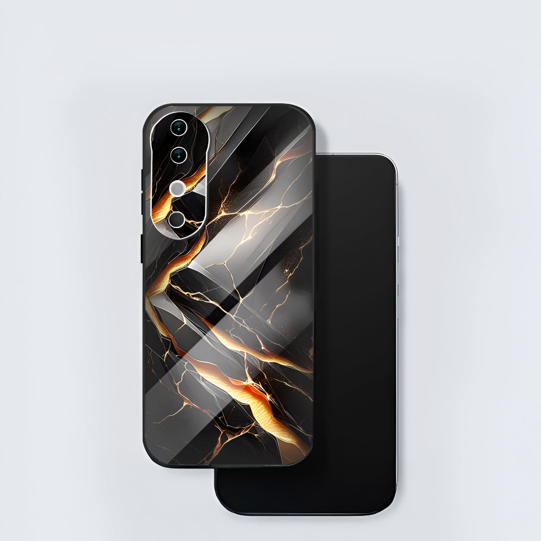Vivo V40 Pro 5G Premium Acrylic Shockproof Glass Back Case (Galaxy)