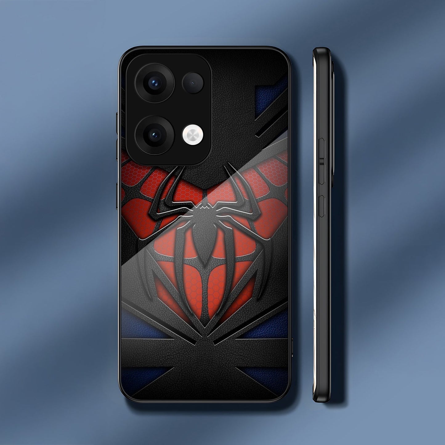 Oppo Reno 13 5G Premium Acrylic Shockproof Glass Back Case (Spider-Man)