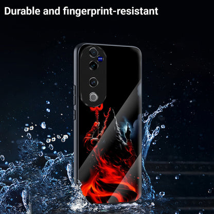 Vivo V40 Pro 5G Premium Acrylic Shockproof Glass Back Case (Shiva Storm)
