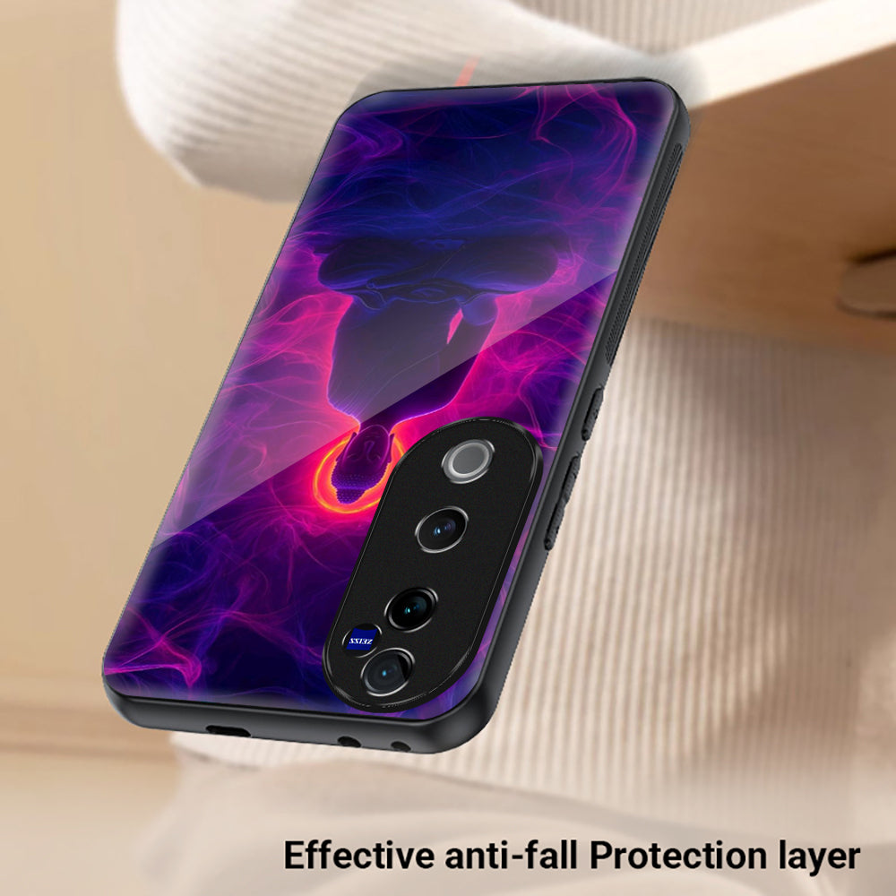 Vivo V40 Pro 5G Premium Acrylic Shockproof Glass Back Case (Zen Aura)