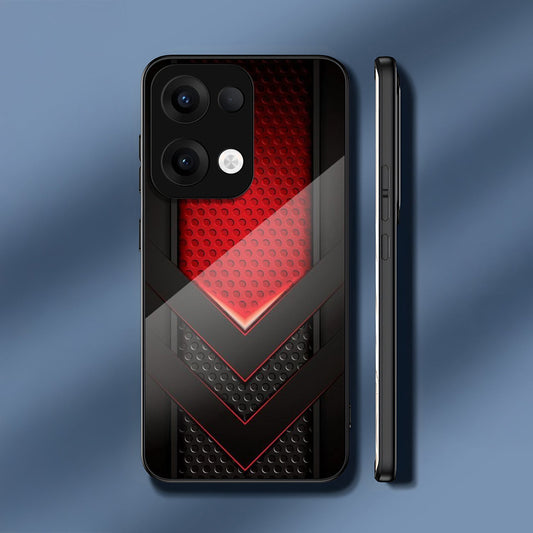 Oppo Reno 13 5G Premium Acrylic Shockproof Glass Back Case (V-Strike)