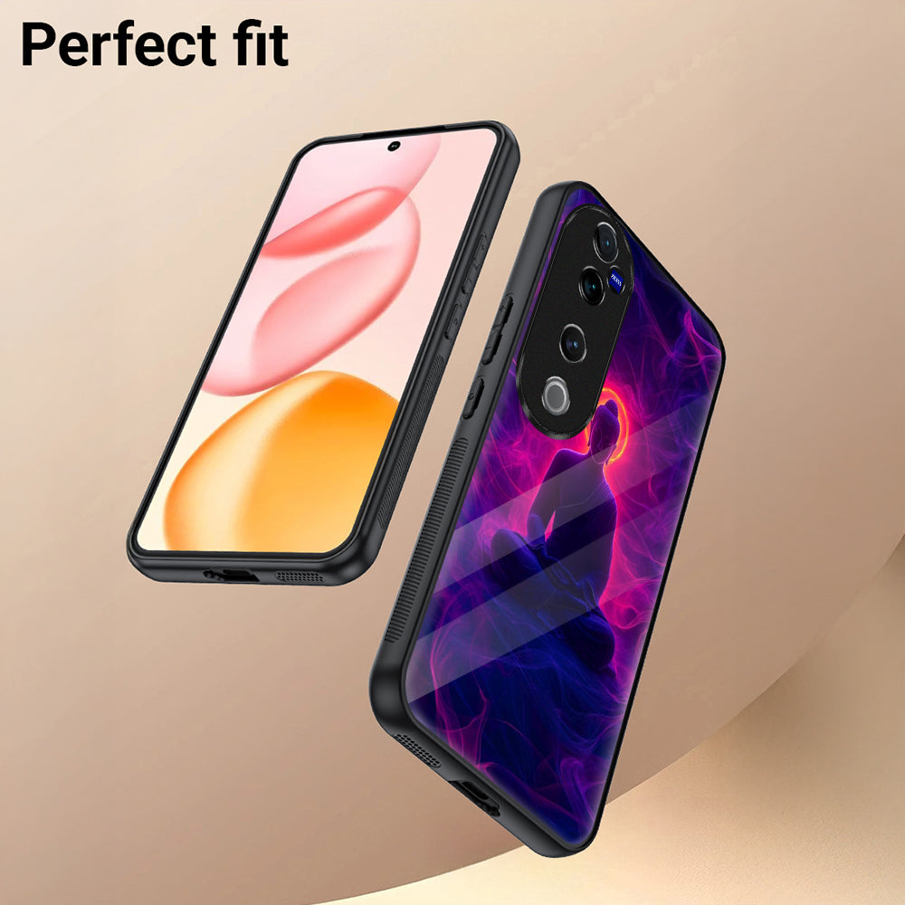 Vivo V40 Pro 5G Premium Acrylic Shockproof Glass Back Case (Zen Aura)