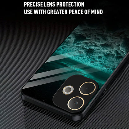 Oppo A5 Pro 5G Premium Acrylic Shockproof Glass Back Case (Mystic Horizon)
