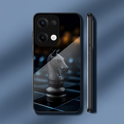 Oppo Reno 13 5G Premium Acrylic Shockproof Glass Back Case (CheckMate Armor)