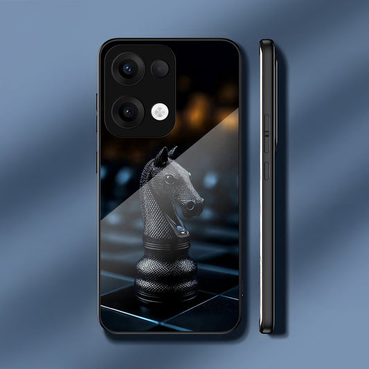 Oppo Reno 13 5G Premium Acrylic Shockproof Glass Back Case (CheckMate Armor)