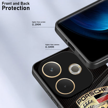 Oppo A5 Pro 5G Premium Acrylic Shockproof Glass Back Case (Porsche Shield)