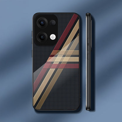 Oppo Reno 13 5G Premium Acrylic Shockproof Glass Back Case (Urban Elegance)