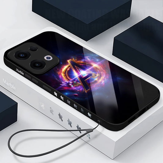 Oppo Reno 13 5G Premium Acrylic Shockproof Glass Back Case (Endgame Impact)