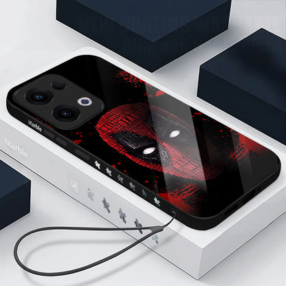 Oppo Reno 13 5G Premium Acrylic Shockproof Glass Back Case (Masked Armor)