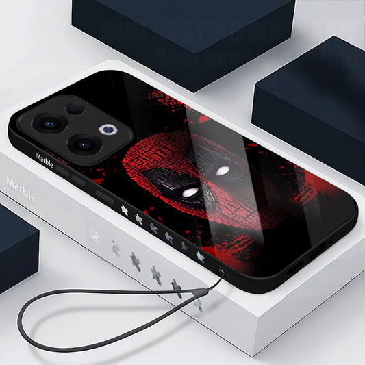 Oppo Reno 13 5G Premium Acrylic Shockproof Glass Back Case (Masked Armor)
