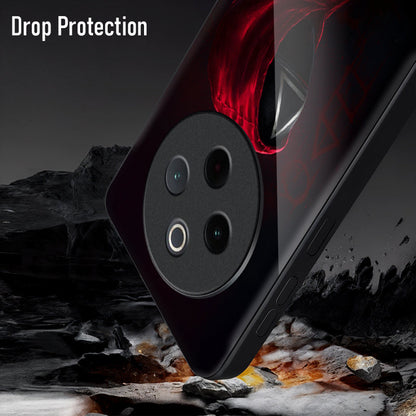 Vivo T4 5G Premium Acrylic Shockproof Glass Back Case  (Triangle Mask)