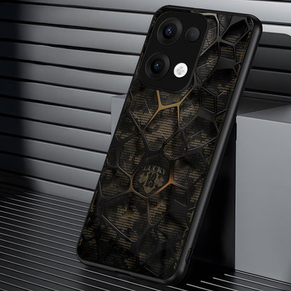 Oppo Reno 13 5G Premium Acrylic Shockproof Glass Back Case (Lucky 13)