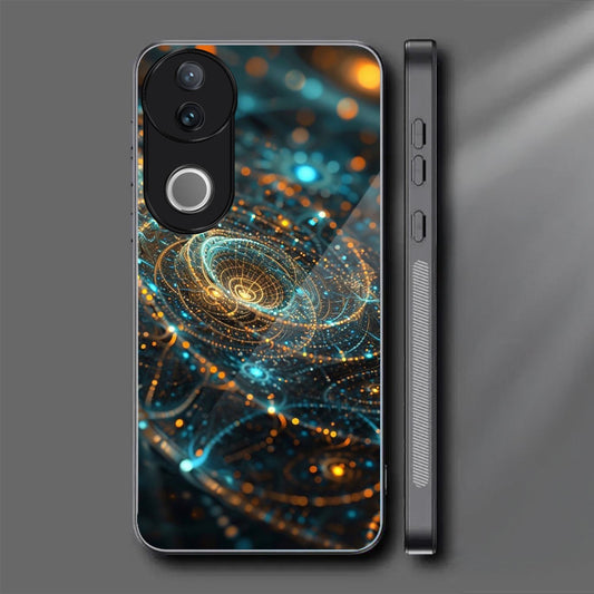 Vivo V50 5G Premium Acrylic Shockproof Glass Back Case (Galaxy Pulse)