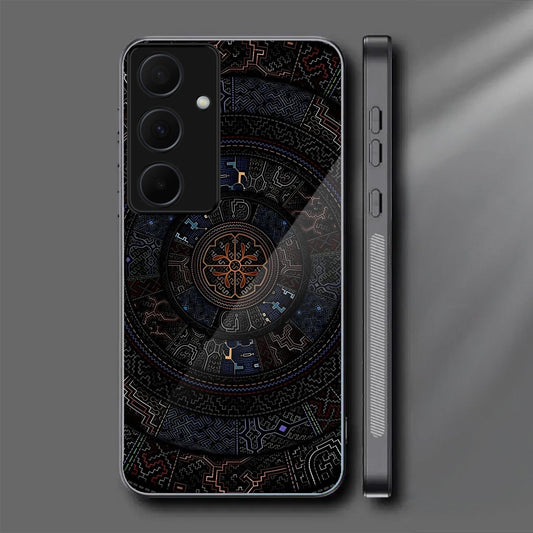 Samsung Galaxy A56 Premium Acrylic Shockproof Glass Back Case (Magic Circle)