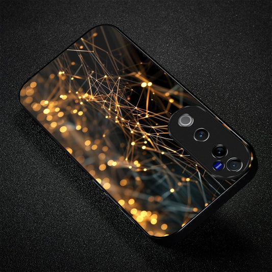 Vivo V40 Pro 5G Premium Acrylic Shockproof Glass Back Case (Neural Glow)