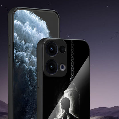 Oppo Reno 13 5G Premium Acrylic Shockproof Glass Back Case (Iron Spirit)