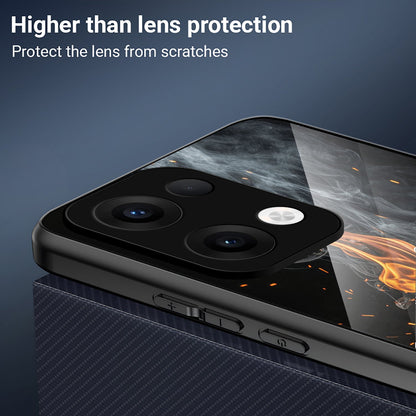 Oppo Reno 13 5G Premium Acrylic Shockproof Glass Back Case (Ace)