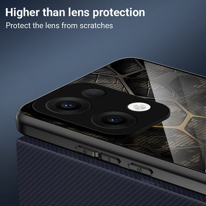 Oppo Reno 13 5G Premium Acrylic Shockproof Glass Back Case (Lucky 13)
