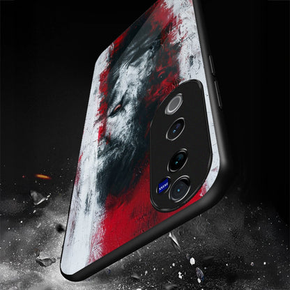 Vivo V40 Pro 5G Premium Acrylic Shockproof Glass Back Case (Alpha Blood)