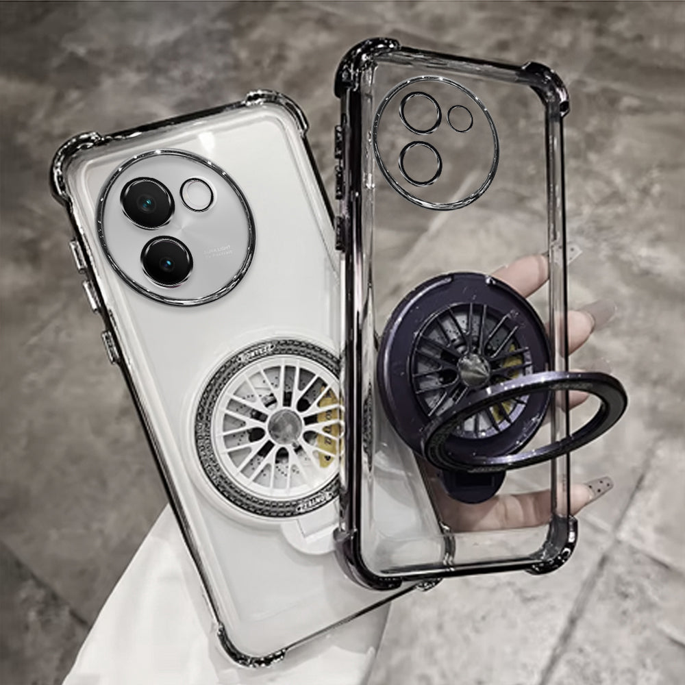Vivo V30e 5G Premium Stress Buster Wheel Rotating Shockproof Airbags Case