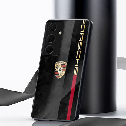 Samsung Galaxy A36 Premium Acrylic Shockproof Glass Back Case (Porsche Elite)