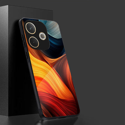 Oppo A5 Pro 5G Premium Acrylic Shockproof Glass Back Case (Velour Swirl)