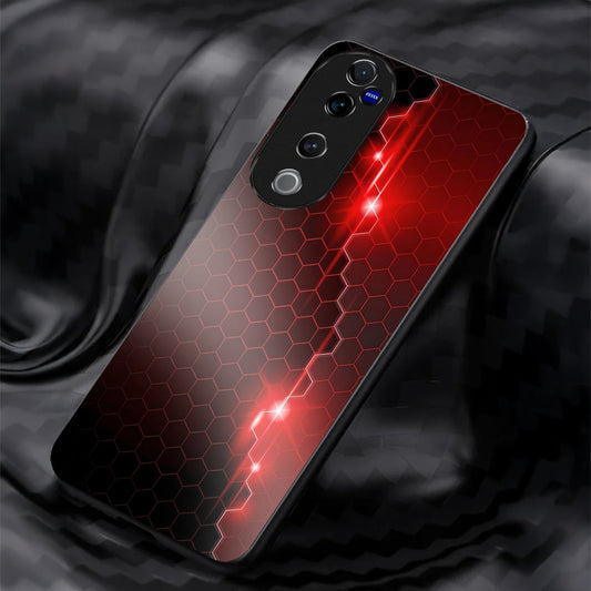 Vivo V40 Pro 5G Premium Acrylic Shockproof Glass Back Case (HexaBeam)