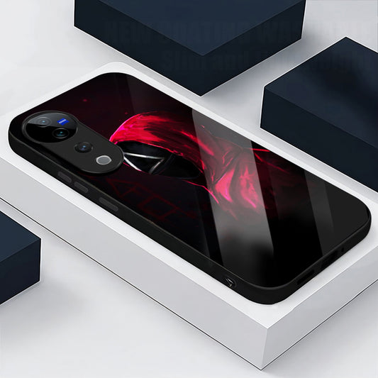 Vivo V40 Pro 5G Premium Acrylic Shockproof Glass Back Case (Triangle Mask)