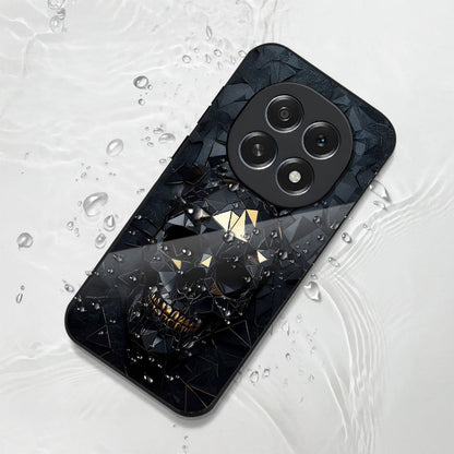Oppo F29 Pro 5G Premium Acrylic Shockproof Glass Back Case (Skull Marble)