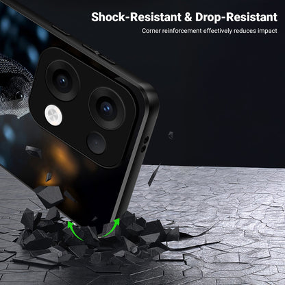 Oppo Reno 13 5G Premium Acrylic Shockproof Glass Back Case (CheckMate Armor)