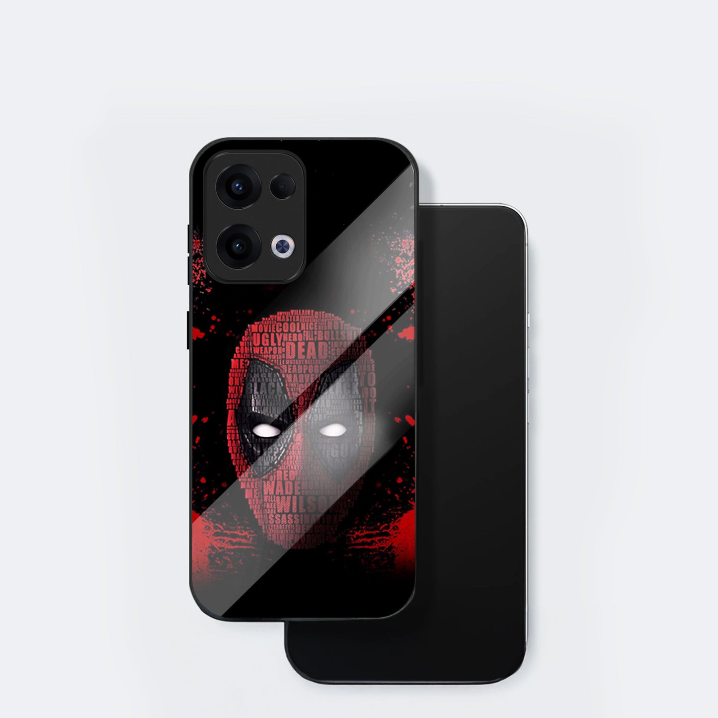 Oppo Reno 13 5G Premium Acrylic Shockproof Glass Back Case (Masked Armor)