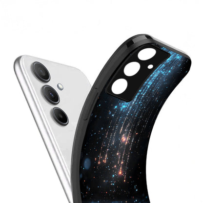 Samsung Galaxy A56 Premium Acrylic Shockproof Glass Back Case (Digital Galaxy)