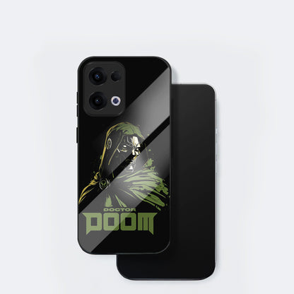 Oppo Reno 13 5G Premium Acrylic Shockproof Glass Back Case (Doctor Doom)