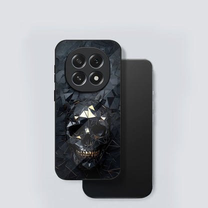 Oppo F29 Pro 5G Premium Acrylic Shockproof Glass Back Case (Skull Marble)