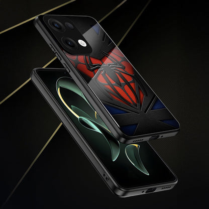 Oppo Reno 13 5G Premium Acrylic Shockproof Glass Back Case (Spider-Man)