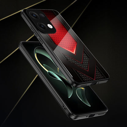 Oppo Reno 13 5G Premium Acrylic Shockproof Glass Back Case (V-Strike)