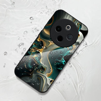 Vivo T4 5G Premium Acrylic Shockproof Glass Back Case (Ocean Ember)