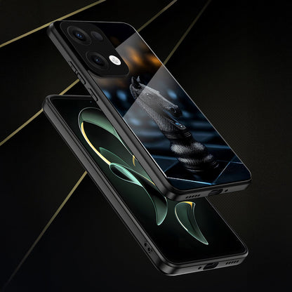 Oppo Reno 13 5G Premium Acrylic Shockproof Glass Back Case (CheckMate Armor)