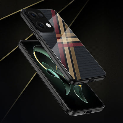 Oppo Reno 13 5G Premium Acrylic Shockproof Glass Back Case (Urban Elegance)