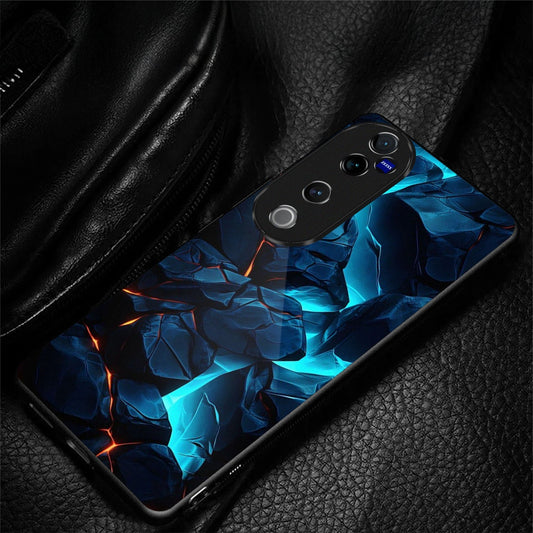 Vivo V40 Pro 5G Premium Acrylic Shockproof Glass Back Case (Iceflare)