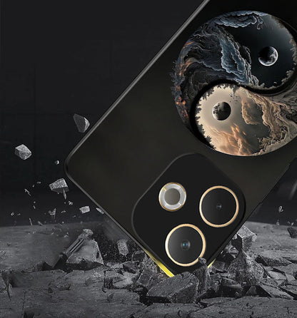 Oppo A5 Pro 5G Premium Acrylic Shockproof Glass Back Case (Eternal YinYang)