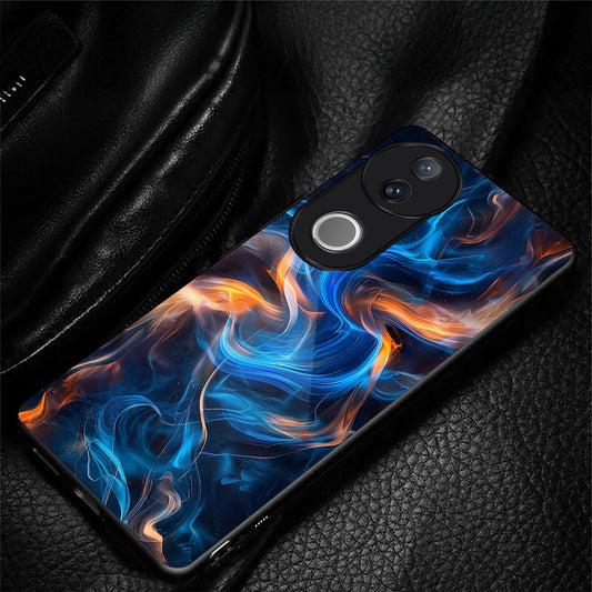 Vivo V50 5G Premium Acrylic Shockproof Glass Back Case (FrostBurn)