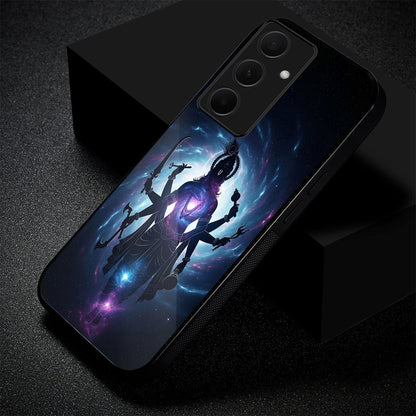 Samsung Galaxy A36 Premium Acrylic Shockproof Glass Back Case (Cosmic Divinity)